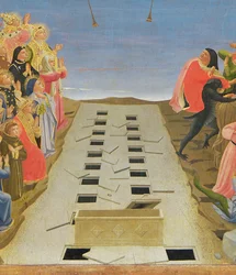 Het Laatste Oordeel, altaarstuk uit Santa Maria degli Angioli, detail, ca. 1431